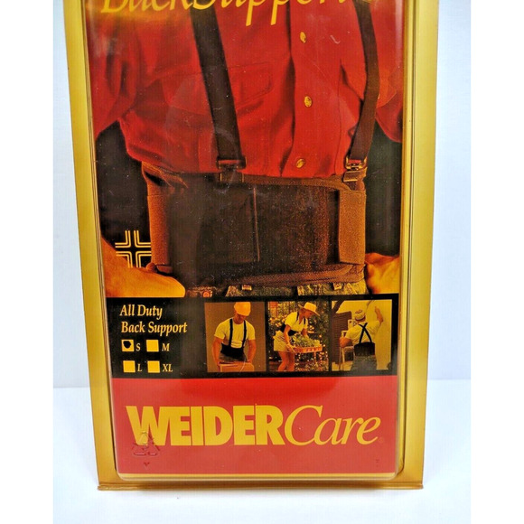 Weider Care All Duty Back Support Black Size S Made in USA 28"-32" Waist Belt - Picture 7 of 7